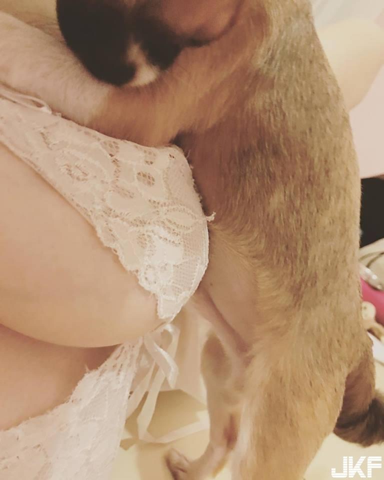 奶奶太重只好放桌上！「巨乳正妹」胸前份量太豪迈，色气巫女榨干你的精气！(23)