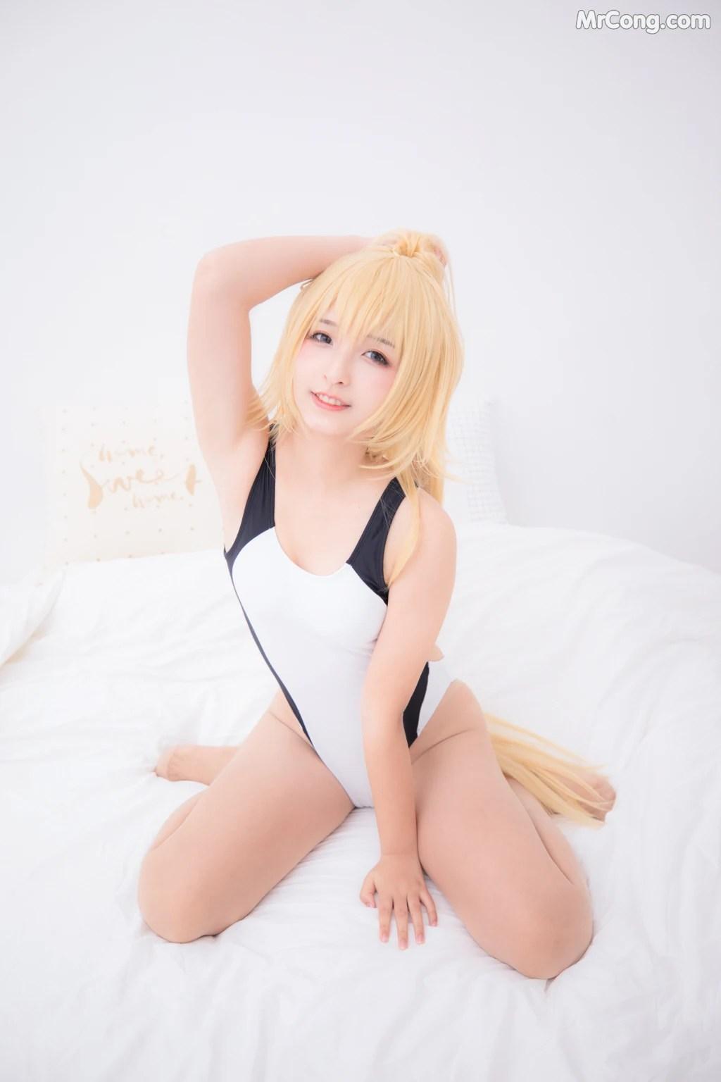 Coser@神楽坂真冬 Vol.007: 白贞德 (Fate Grand Order) (150 photos)(99)