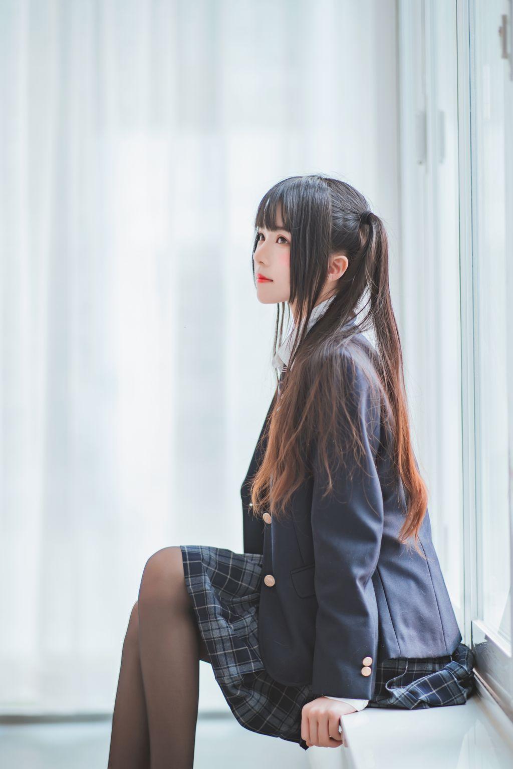 Coser @ 桜 桃 喵 Vol.082: 桜 桃 未熟 2 冬季 制服 丝 秀 (45 photos)(18)