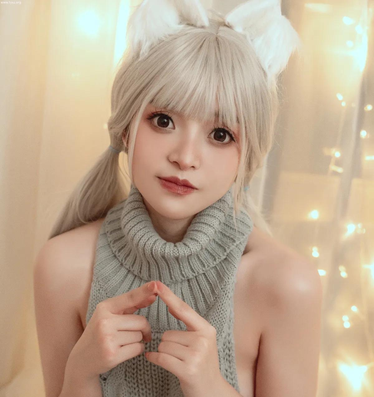 草莓味的奈奈兔 – 小狐狸的家居日常 露背毛衣(21)