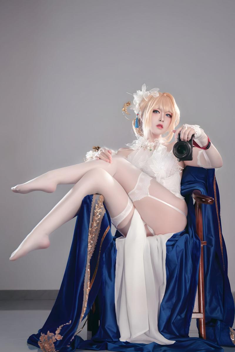 [Cosplay] 半半子 贞德 灯花祝装圣女 灯火佳期(58)