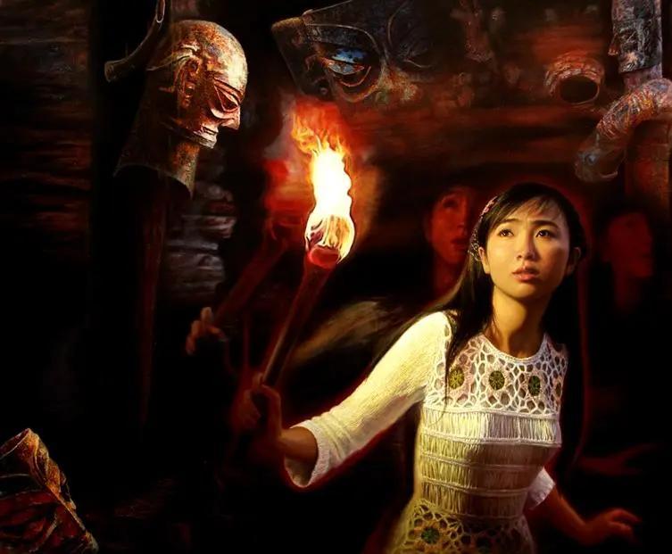 61岁画家李壮平23岁女儿全裸入画,巫山神女(12)