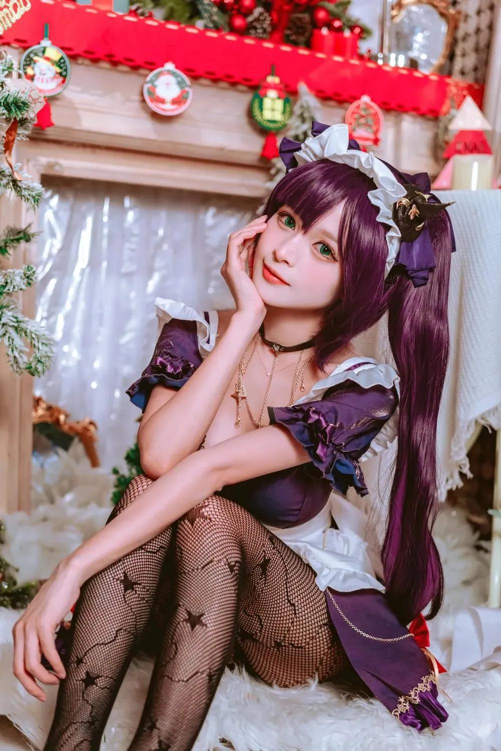 MingMiho - Mona Maid Genshin Impact(4)