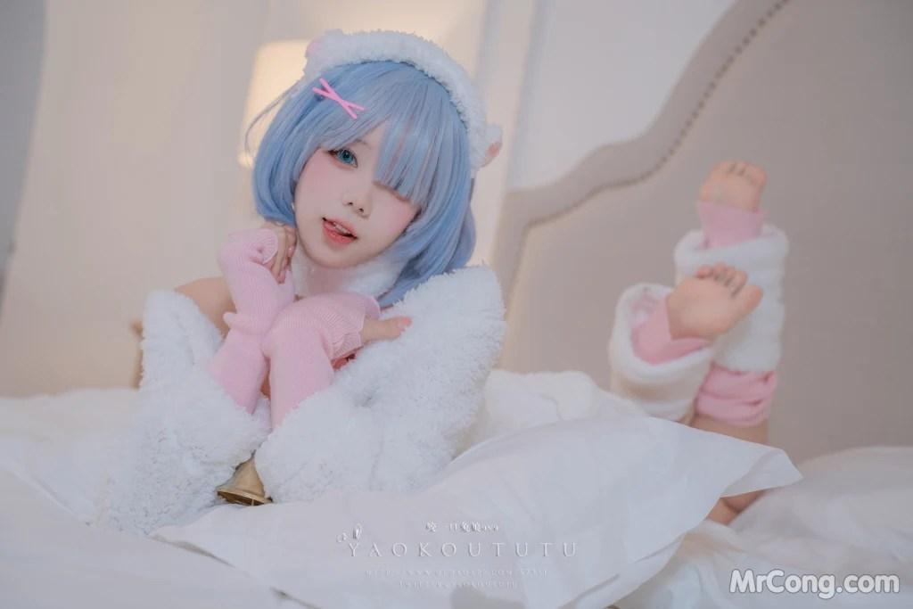 Coser@黏黏团子兔: T3特典 蕾姆咩咩 (53 photos)(17)