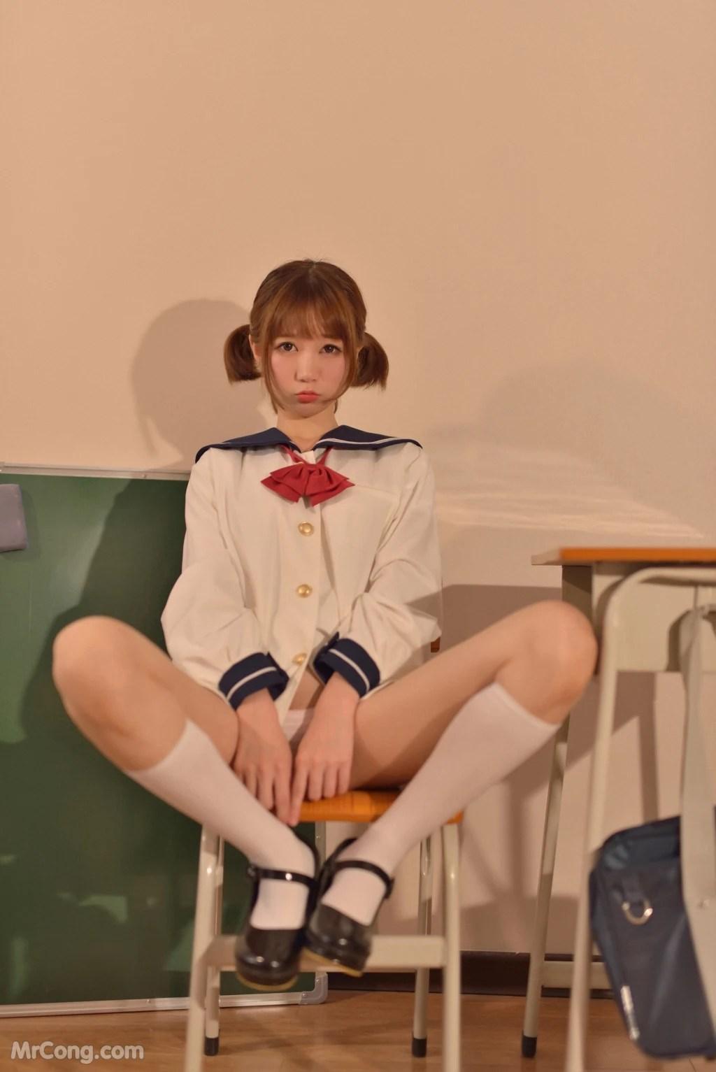 Coser@NAGISA魔物喵: 生理课 (151 photos)(17)