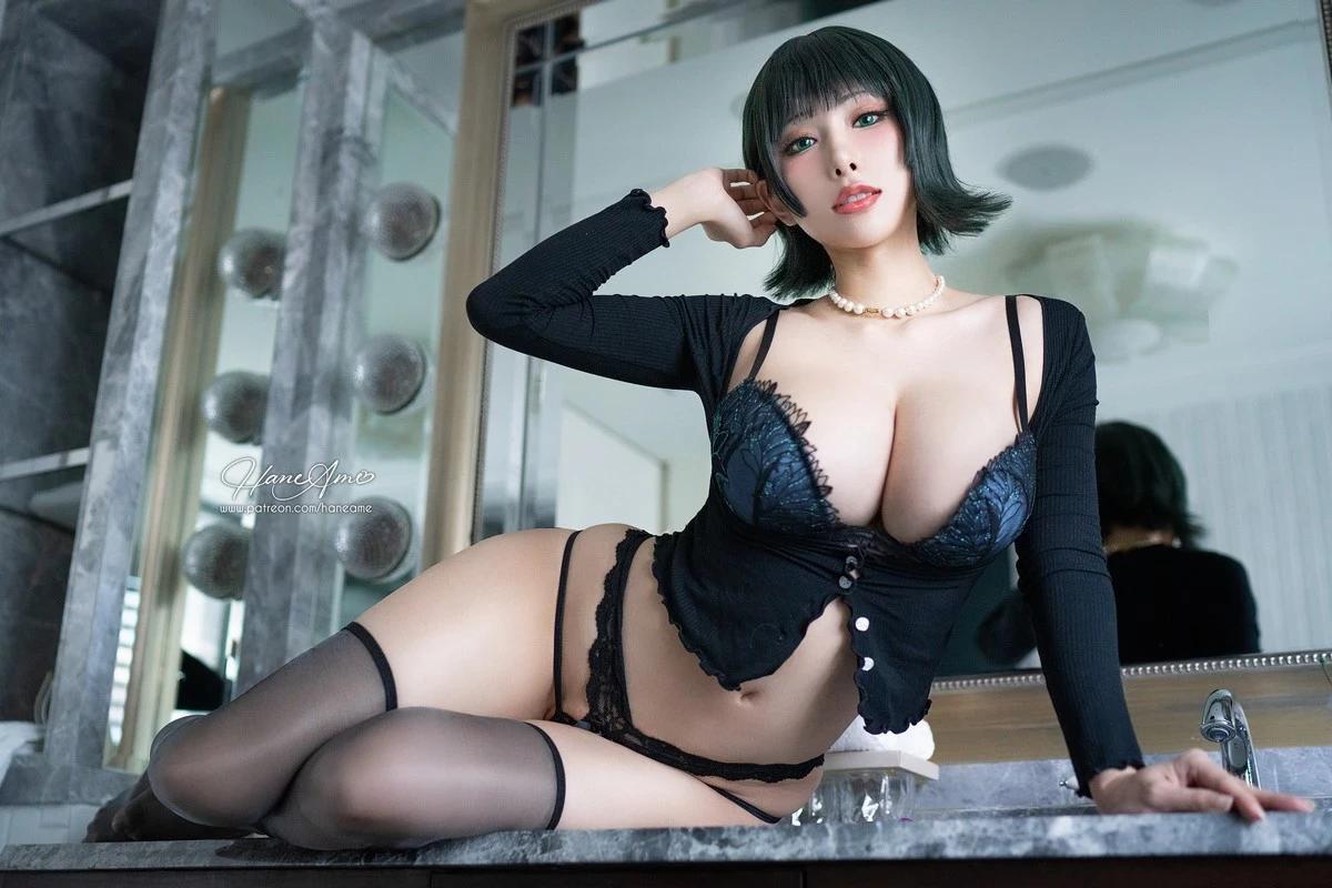 Coser美女雨波_HaneAme地獄的吹雪主題私房性感4套內衣服飾秀豐滿身材誘惑寫真100P(46)