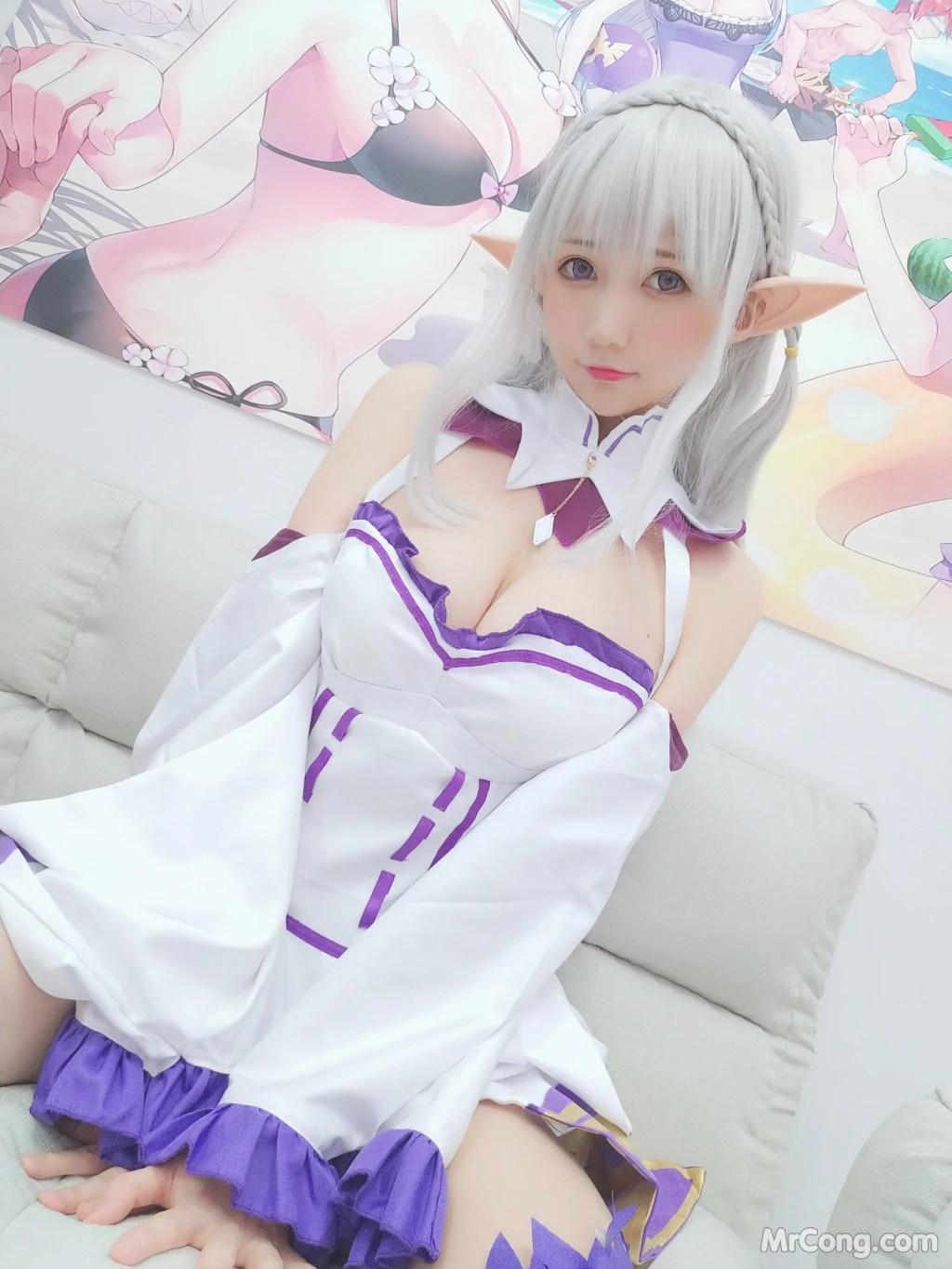 Coser@NAGISA魔物喵: 自摄系列05艾米莉亚 (70 photos )(15)