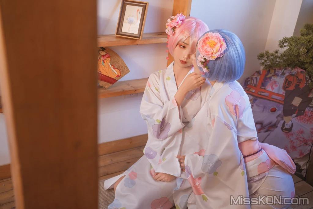 Coser@爆机少女喵小吉 (Nekokoyoshi): 双子 – 拉姆蕾姆 (103 photos )(19)