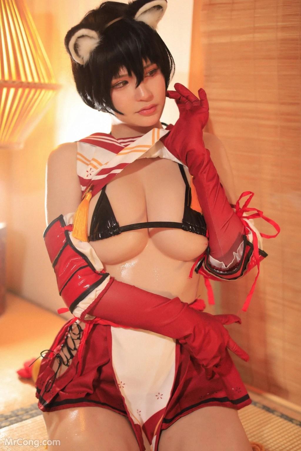 Coser@前羽_rr: 碧蓝档案 春日椿 (33 photos)(21)