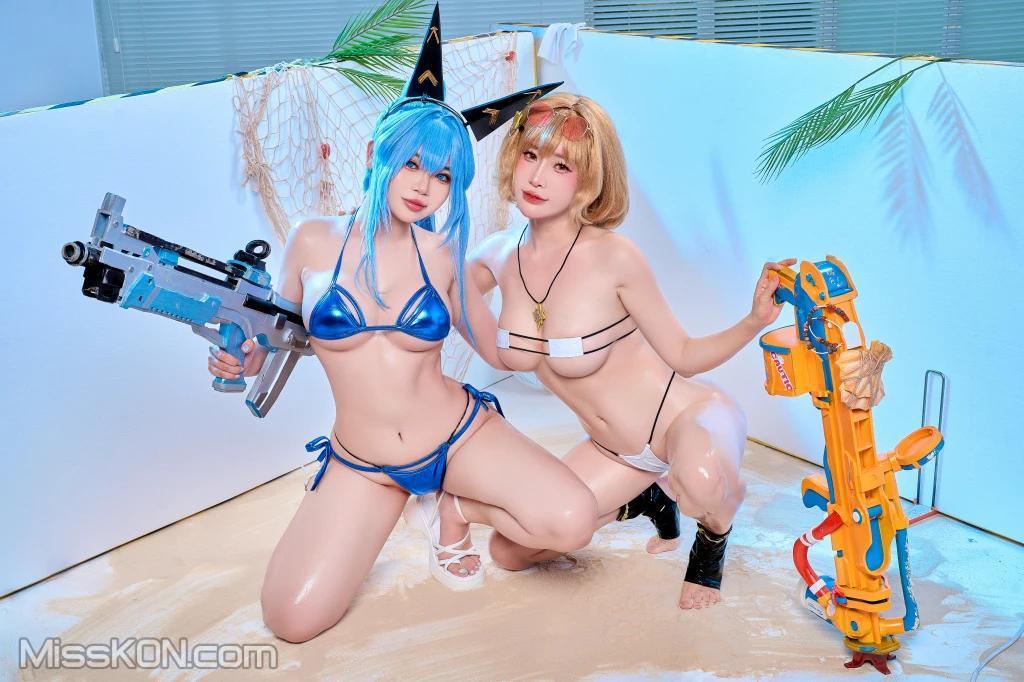 Coser@ZinieQ: Helm x Anis NIKKE Cosplay (60 photos )(14)