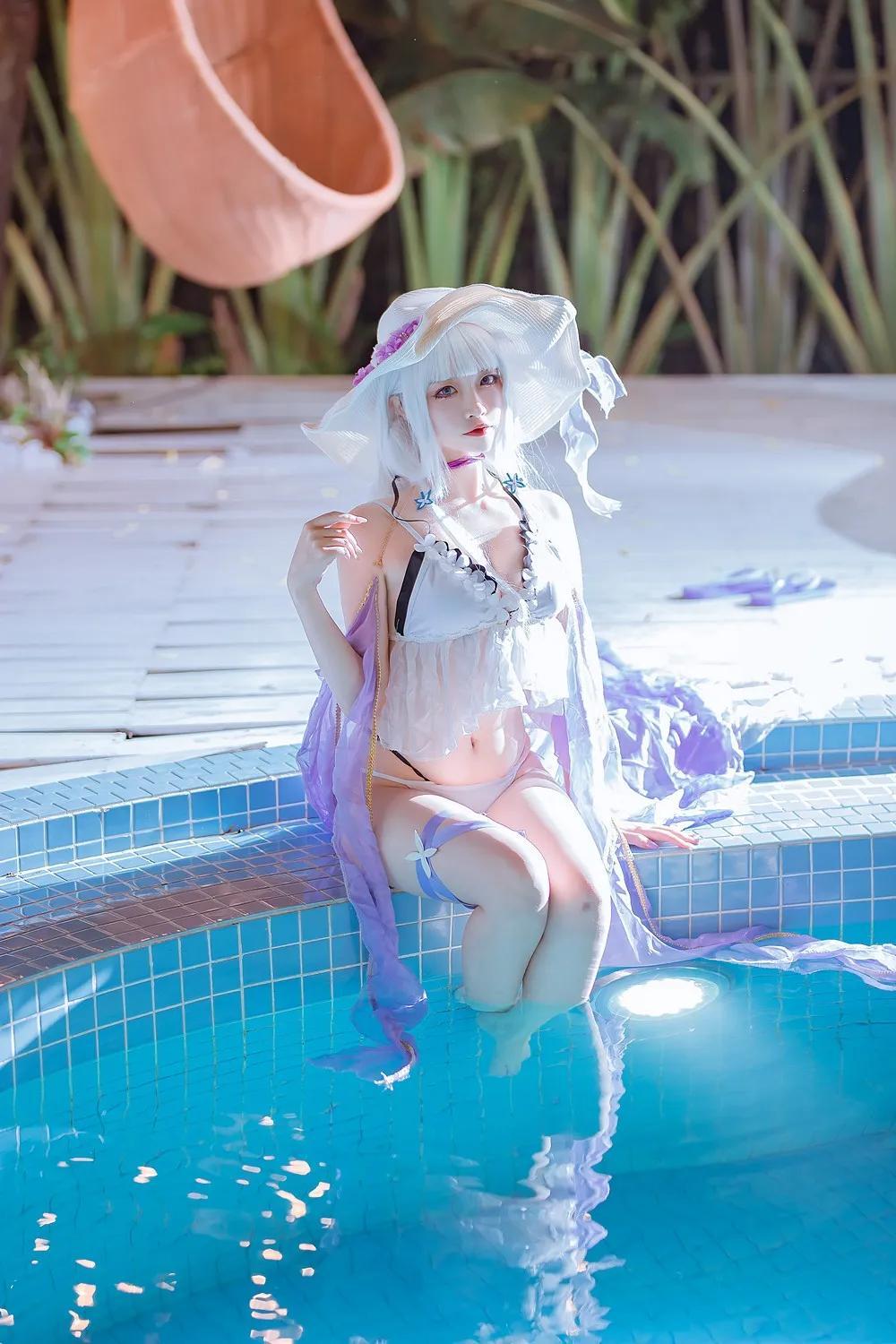 二佐Nisa - 碧蓝光辉泳装(6)