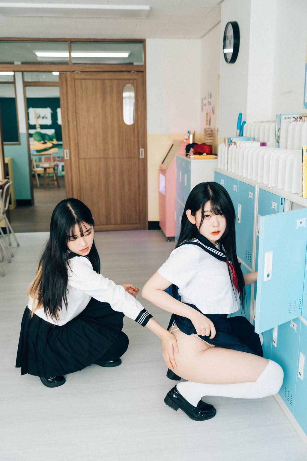 [Loozy] Zia (지아) x Sonson (손손): Bitch Academy Hard (195 photos )(114)