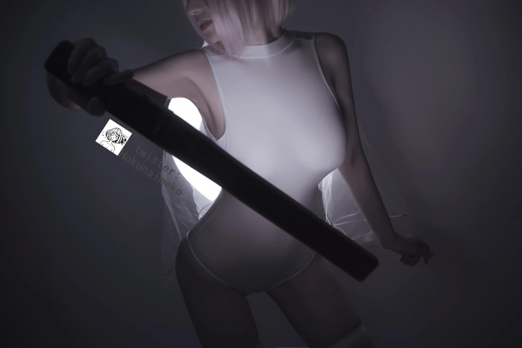 Hokunaimeko – 情趣透明白絲 (51P)(45)