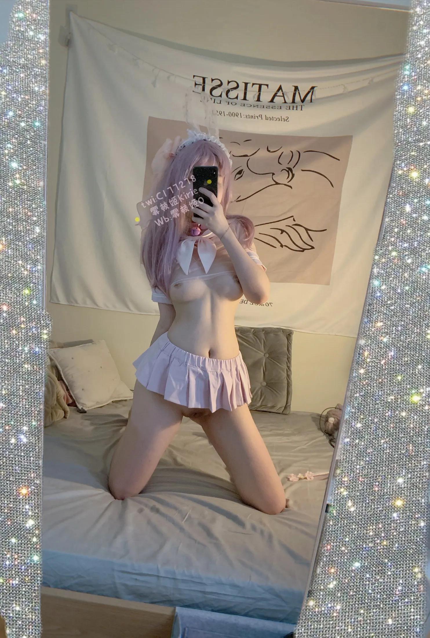 【网红】小姐姐雾枝姬《粉色水手服》(10)