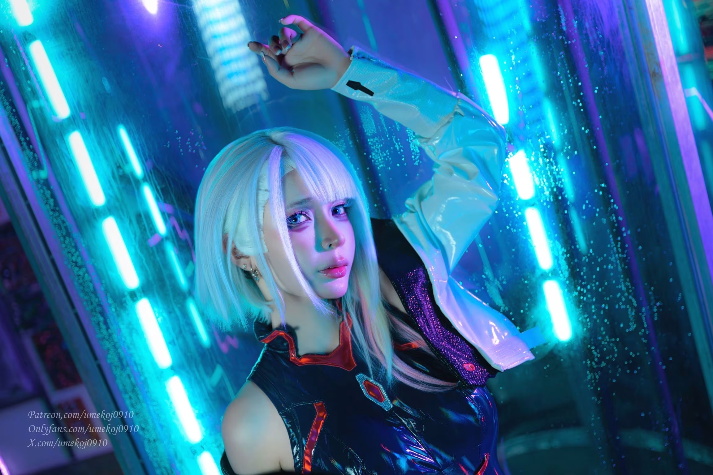 Coser@UmekoJ： Lucy 「Cyberpunk Edgerunner」 (103 photos + 8 videos) - ( Page 1 / 6 )(47)