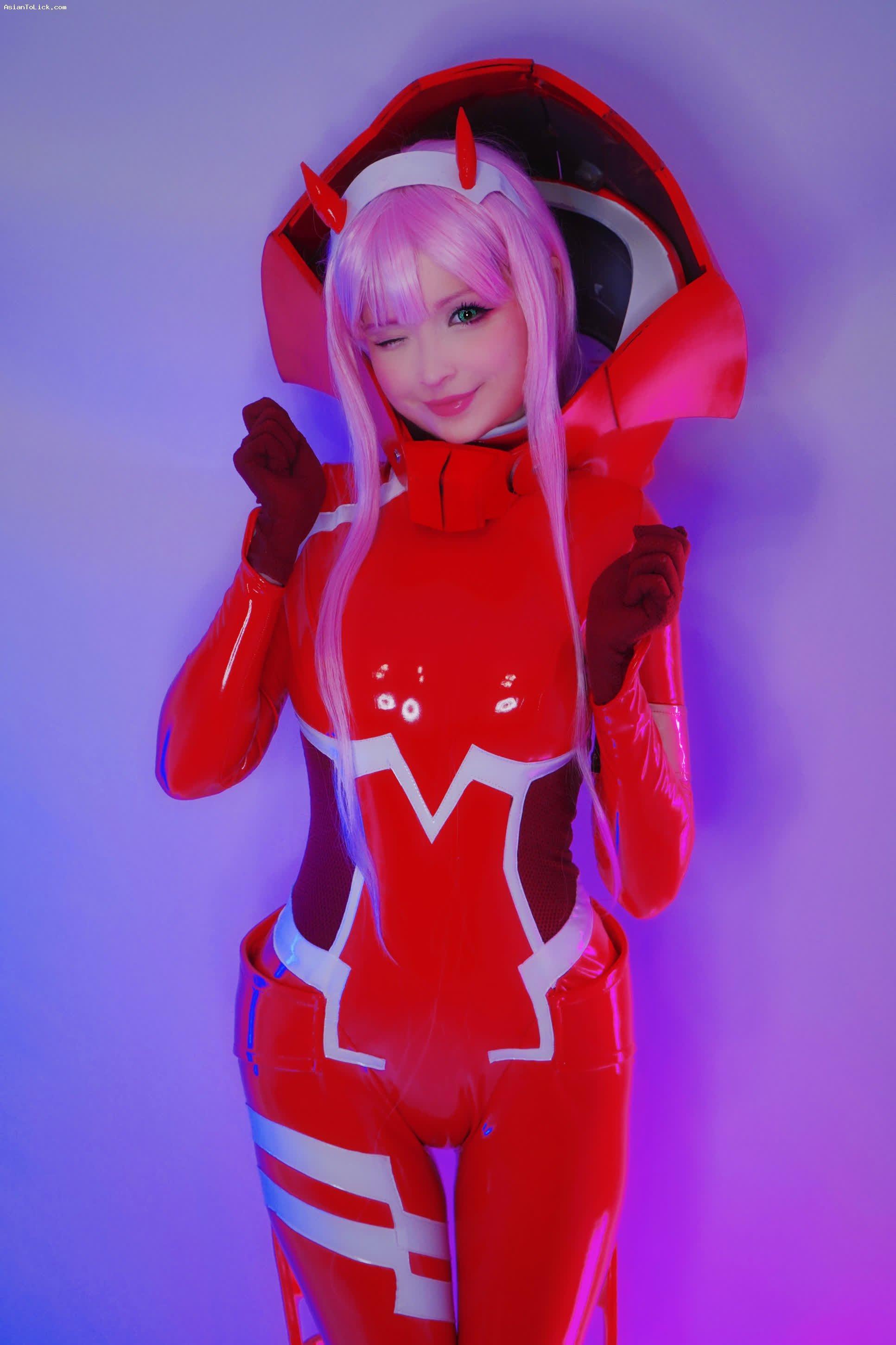 Hidori Rose con cosplay de Zero Two de Darling in the Franxx.   2 Videos - Sexy asian pics gallery(37)