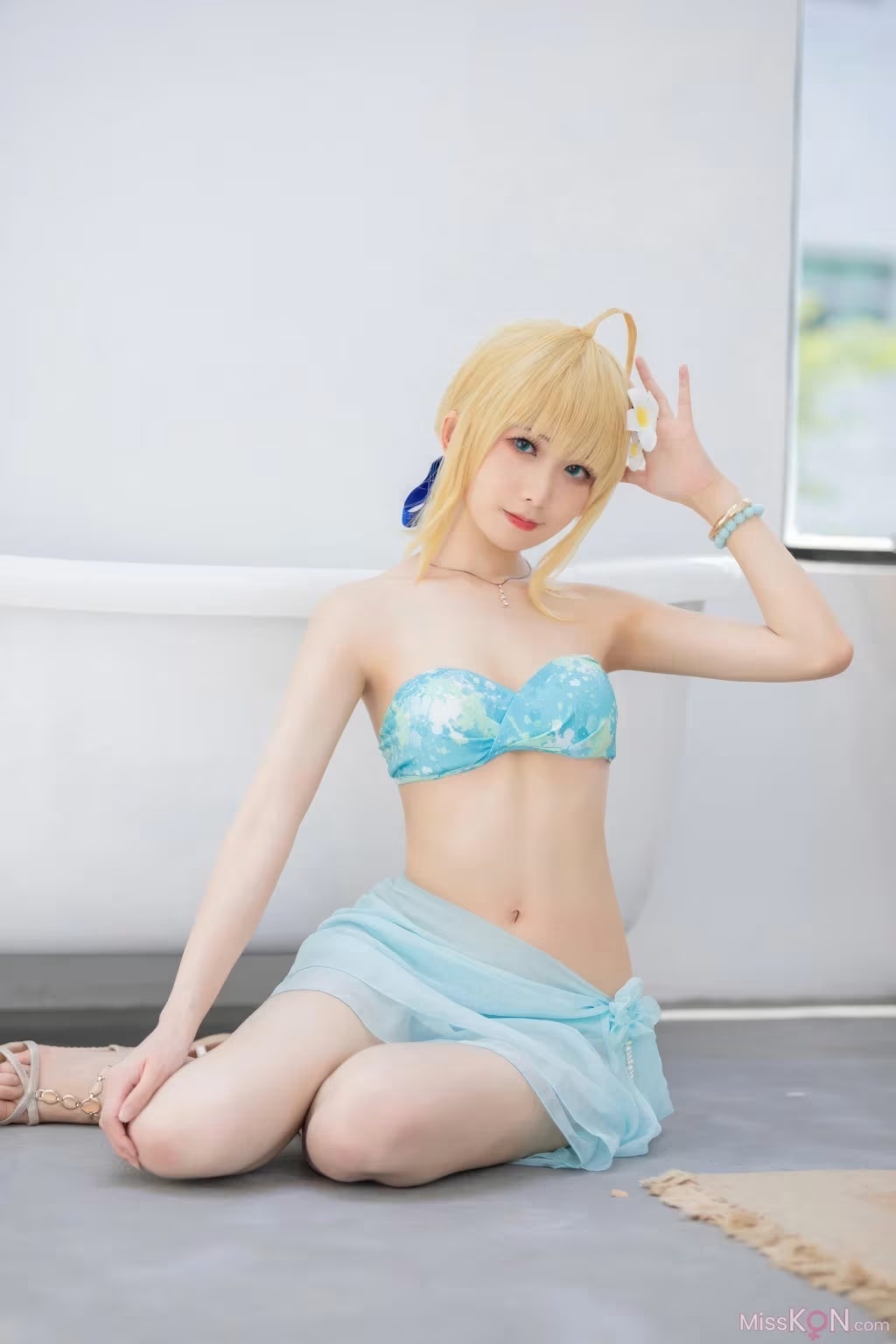 禁衛江疆FGO Saber泳裝美圖