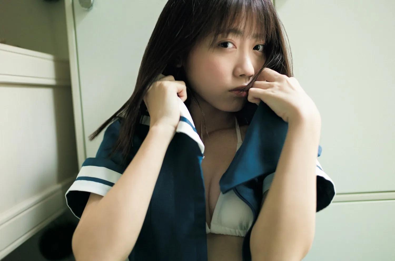 最适合制服的美少女！超萌19岁嫩妹「来栖りん」清纯气质让网友恋爱-小湿妹图(4)