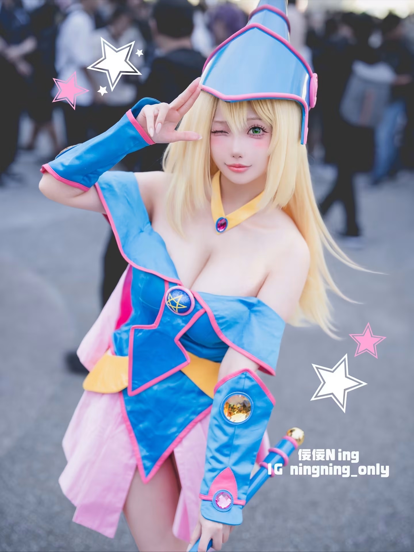 衝擊視覺！Ning 角色扮演 白皙透亮、波濤洶湧的驚人深溝巨乳 核彈級福利畫面外洩 (13P)(7)