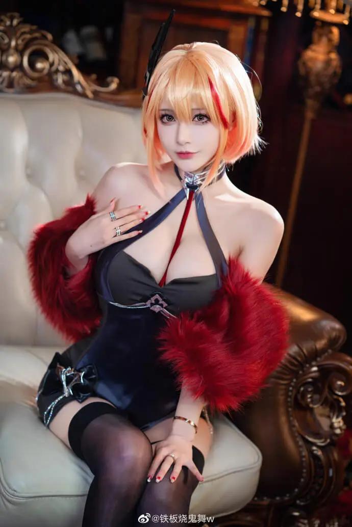 碧蓝航线罗恩礼服cos苍翠的安眠曲 cn铁板烧鬼舞w(7)