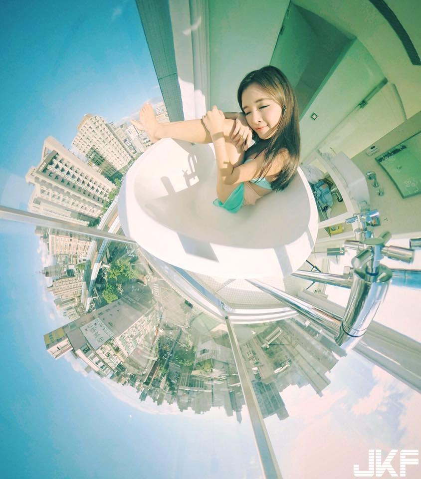 小清新女神《小漾》迷人的笑容跟浑圆的欧派一样吸睛！(6)