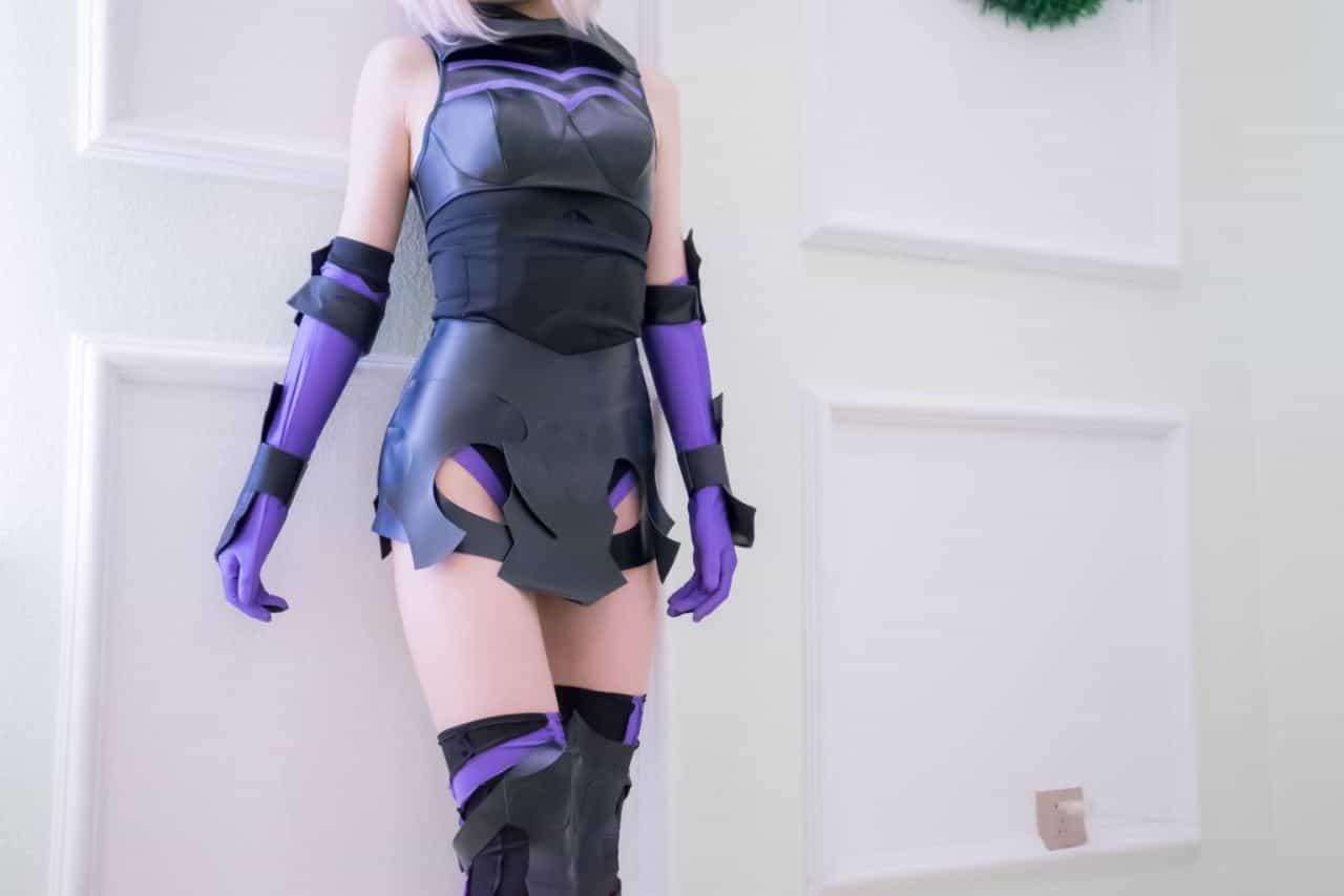 少女映画之玛修战斗服 1 - Cute cosplay girl in purple suit - (37P)(14)