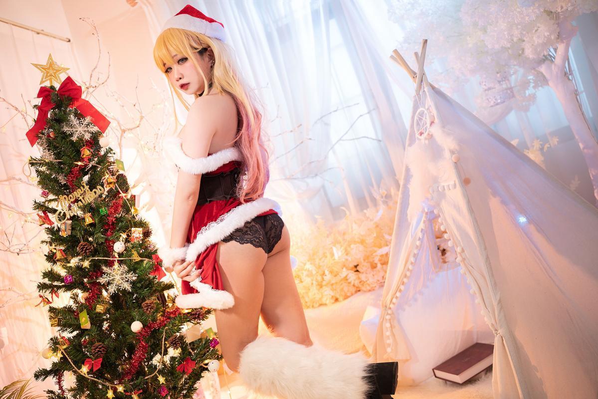 [Cosplay] 贞子蜜桃 喜多川梦海 圣诞(65)