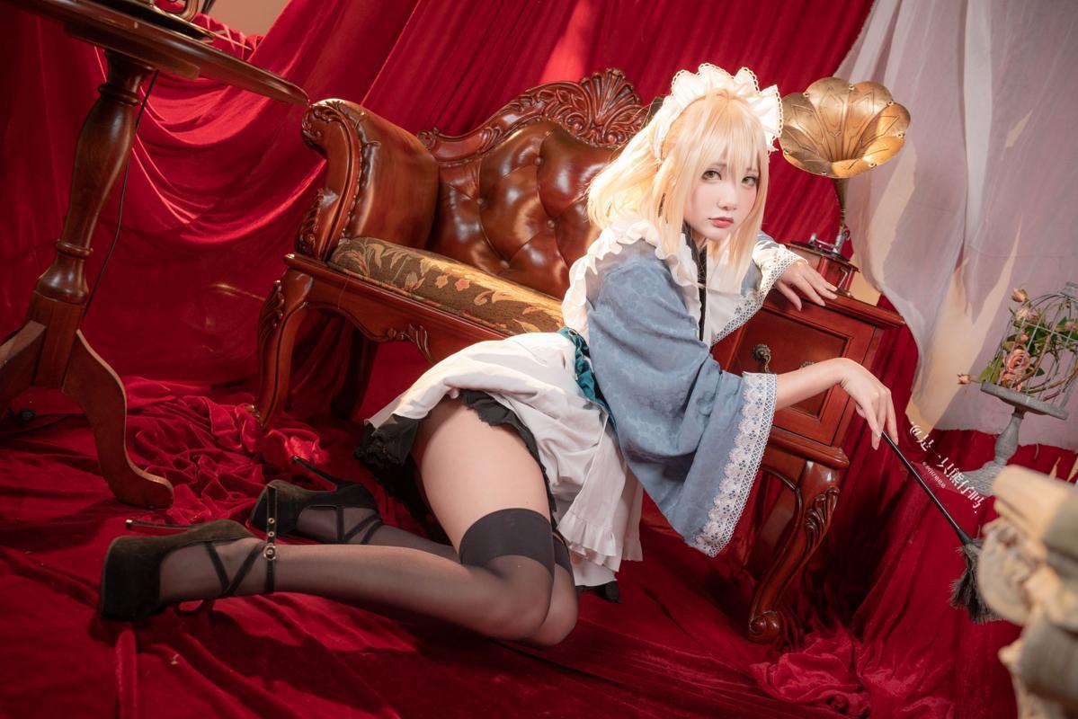 [Cosplay] 小容仔咕咕咕w &是一只熊仔吗 FGO 冲田总司 魔神冲田 双人捆绑(43)