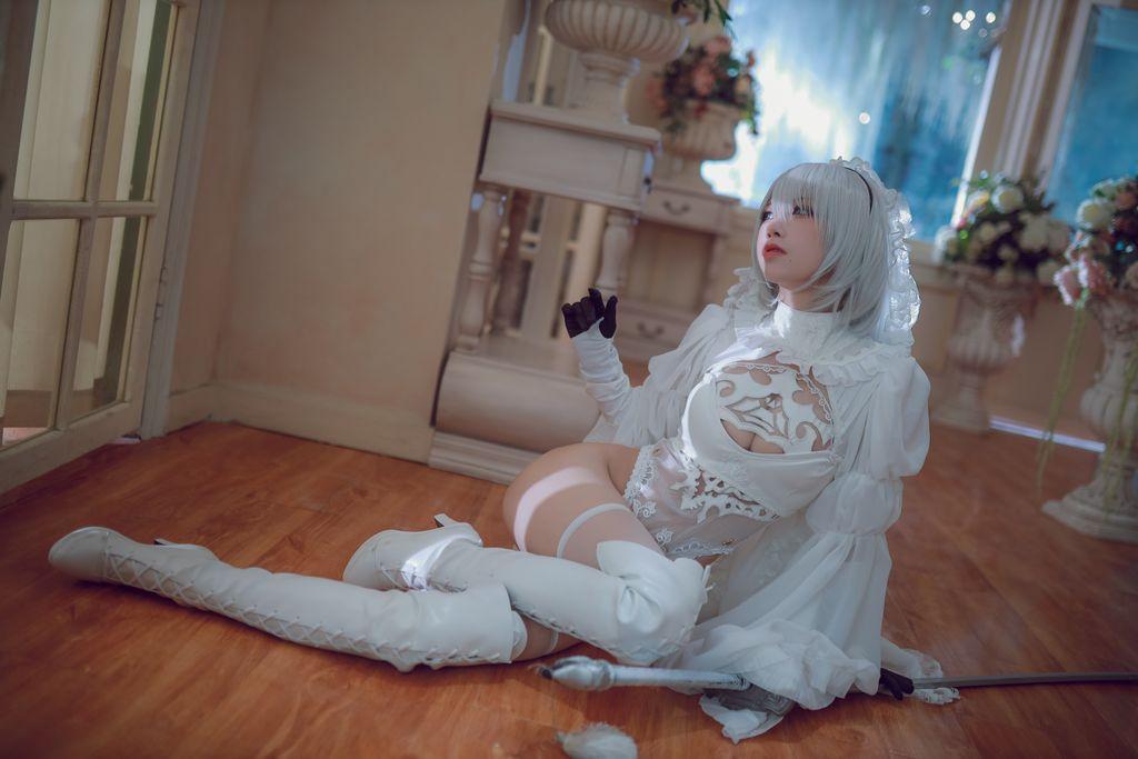 Coser @ 水 淼 Aqua Vol.039: 黑白 2B (55 photos)(13)