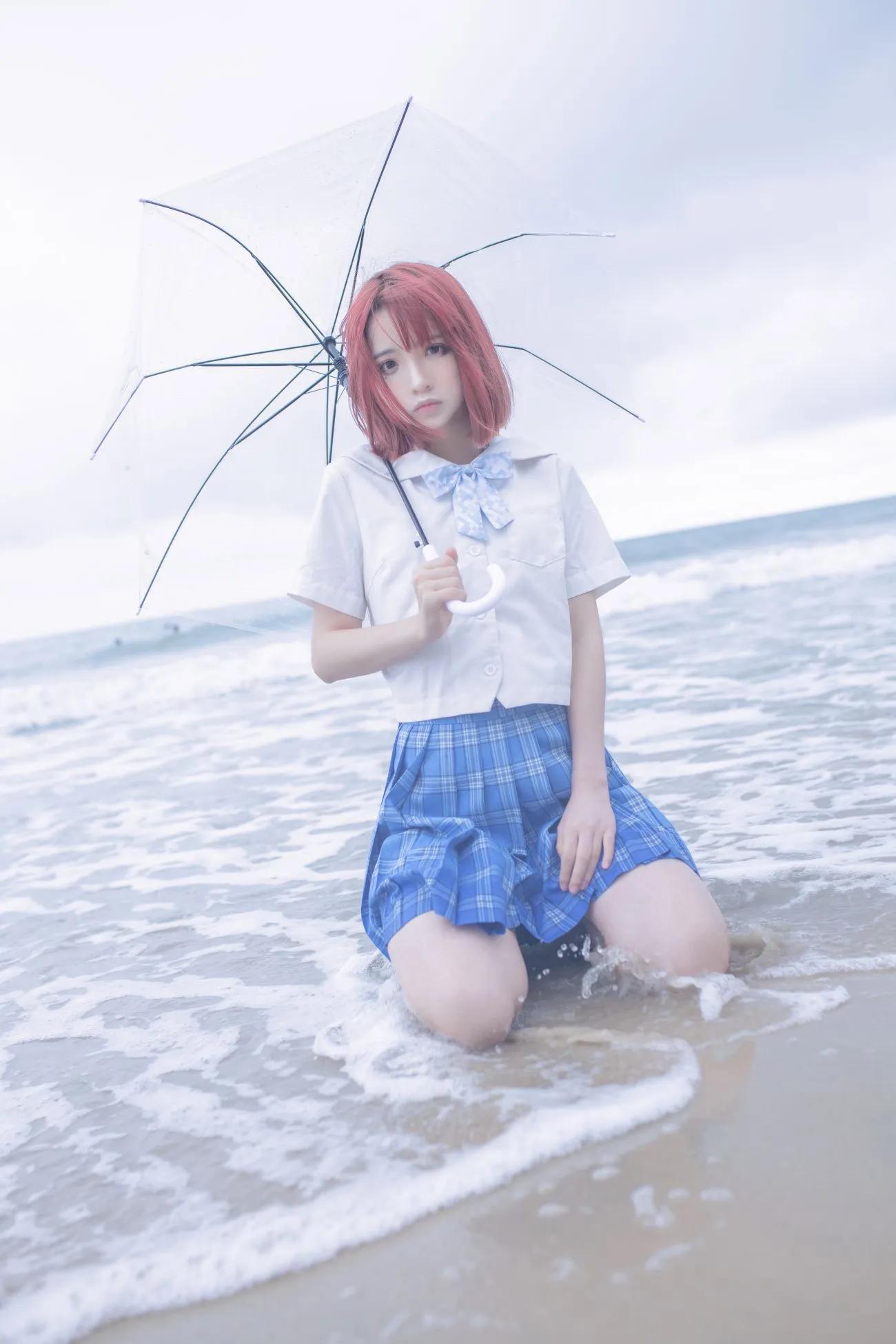 疯猫ss 海浪JK白连衣裙(10)