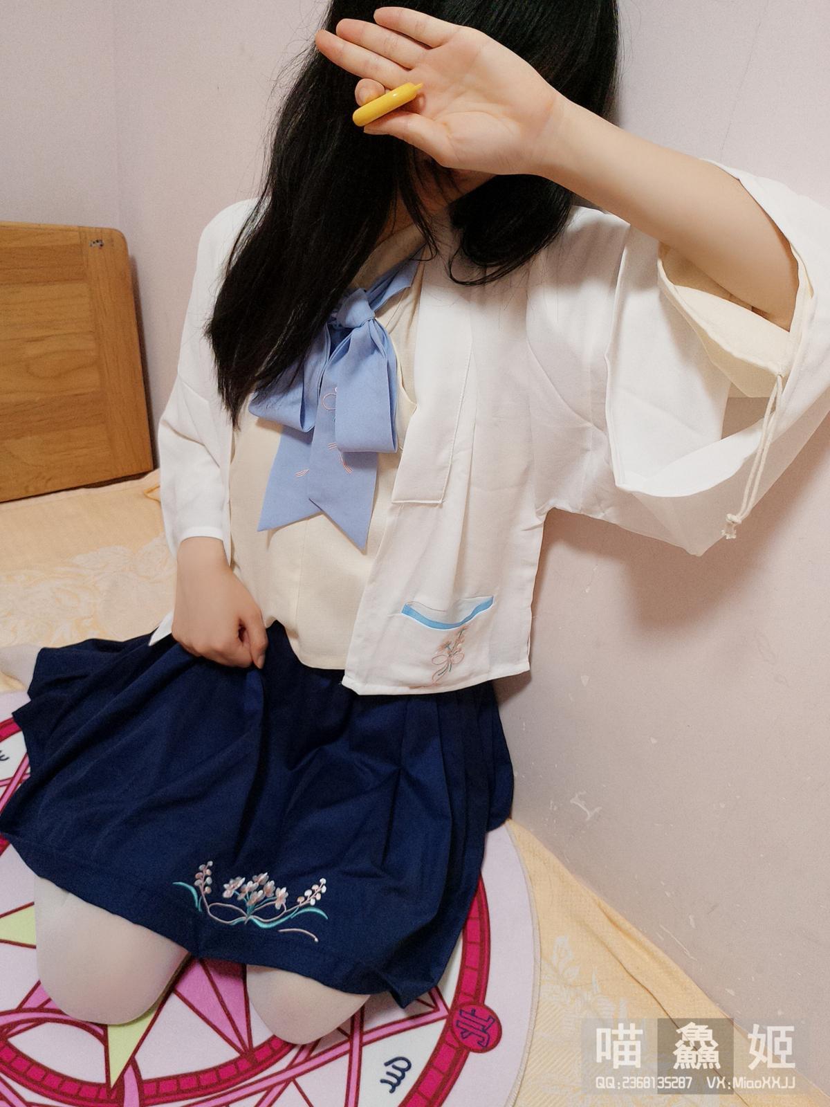 喵鱻姬 VIP图包之水手服黑白丝无修正原版(124)