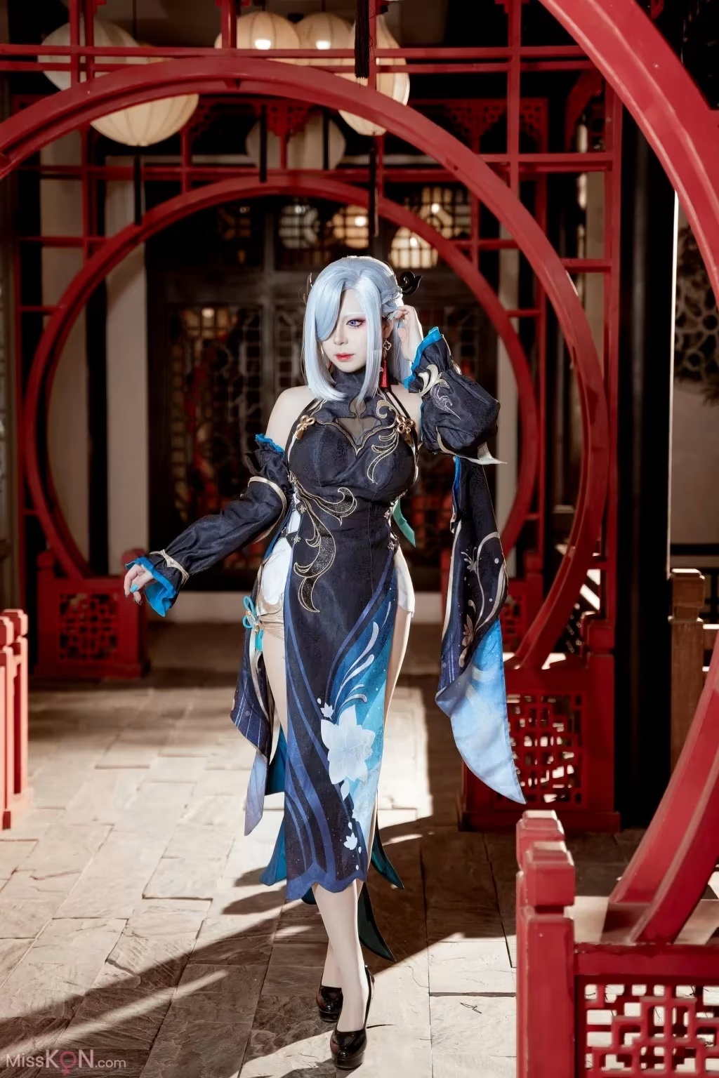 Coser@虎森森： 原神 申鶴 冷花幽露 (35 photos) - ( Page 1 / 2 )(9)