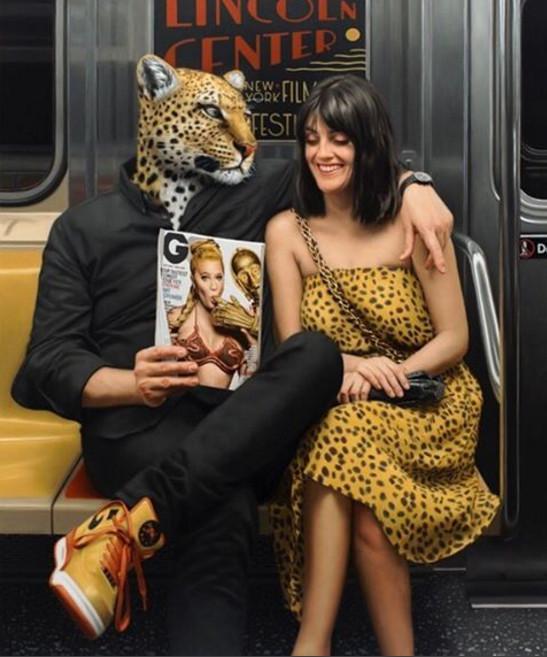 纽约地铁上演《动物方城市》？狐狸不管到哪都是帅(3)