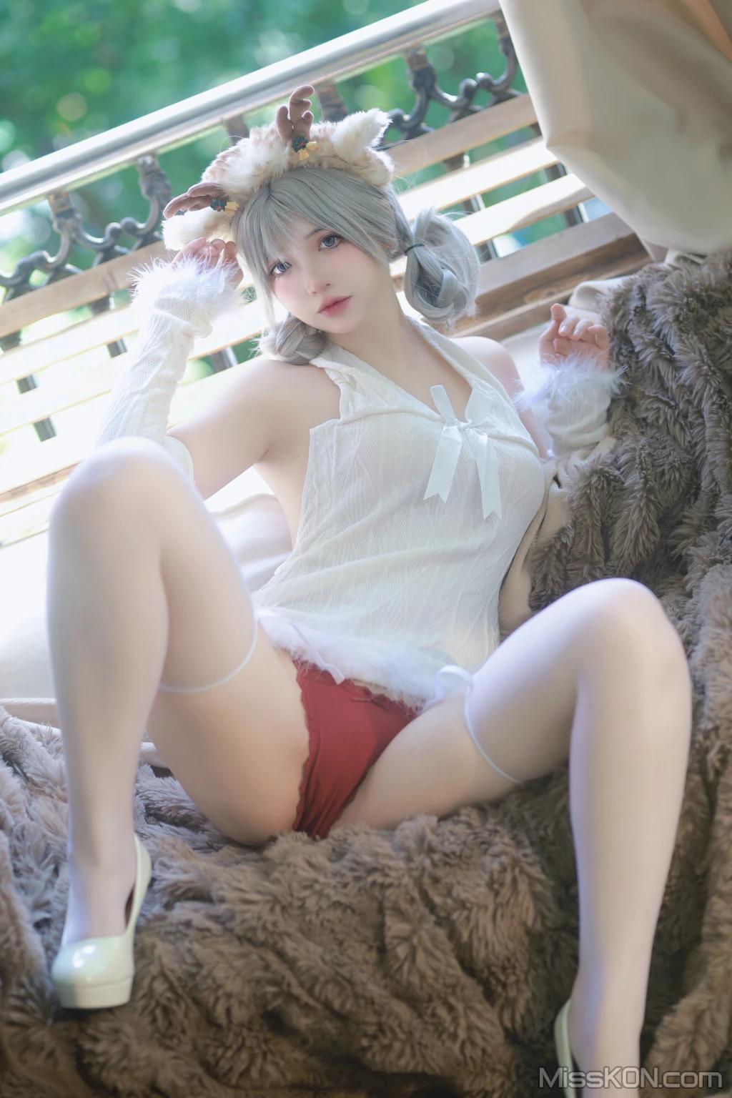 Coser@疯猫ss: 圣诞特典&白色毛衣 (98 photos )(56)