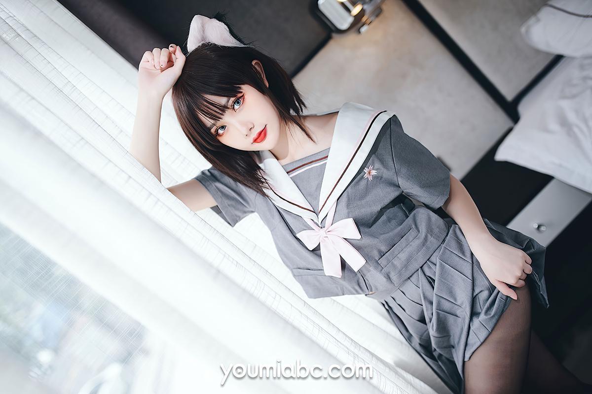 [Cosplay] 您的蛋蛋 [YouMi尤蜜] 2020.11.10 制服猫娘(9)