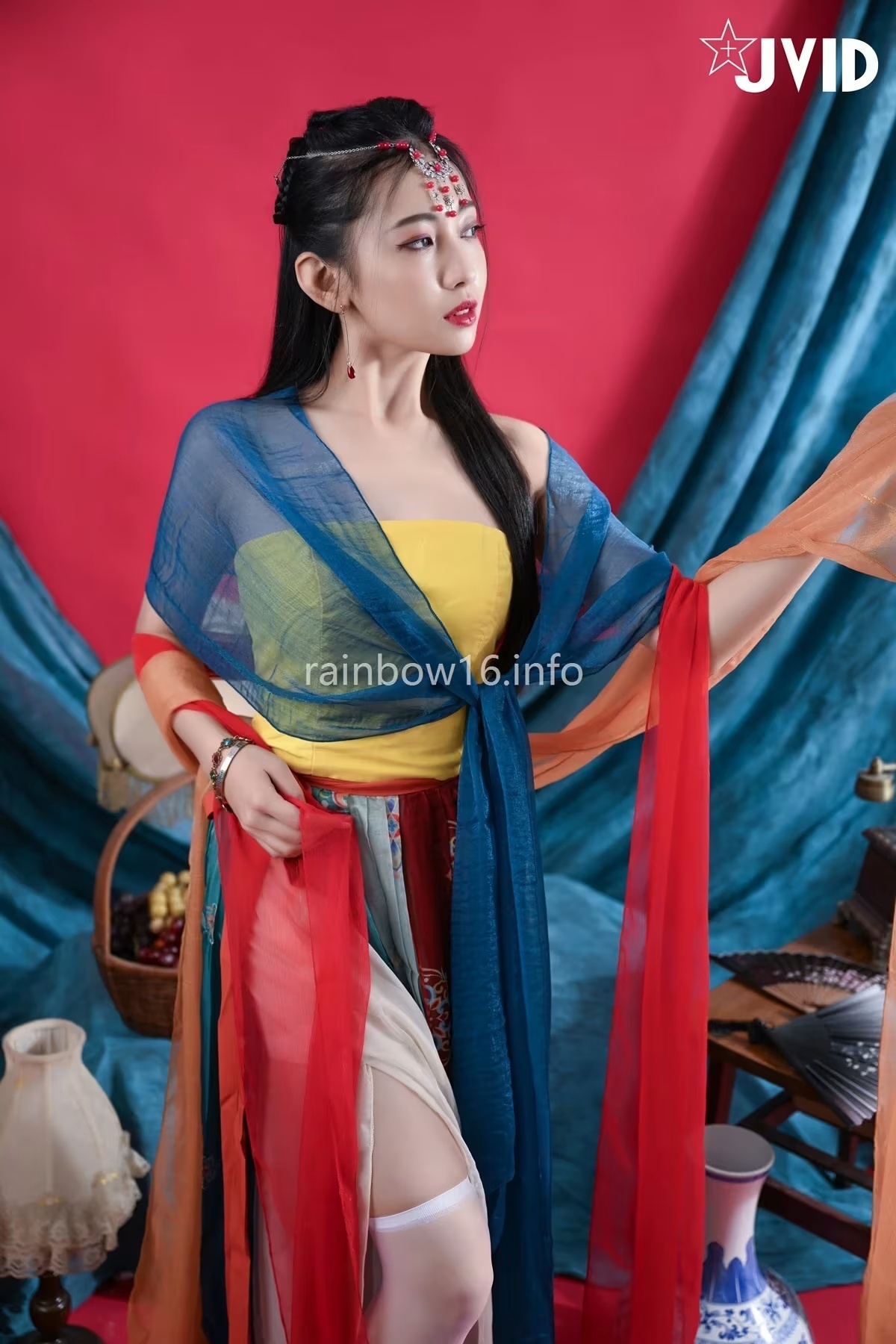 JVID 夏暮光 – 女神暮光敦煌風格造型服飾首度嘗試,飛越天際穿梭時空與你來場空前未有的愛戀滋味～ Set.01(23)