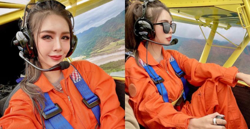 轻航机正妹驾驶员「高萱Kimmy」甜美起飞　网友：拜托带我飞-小湿妹图(1)
