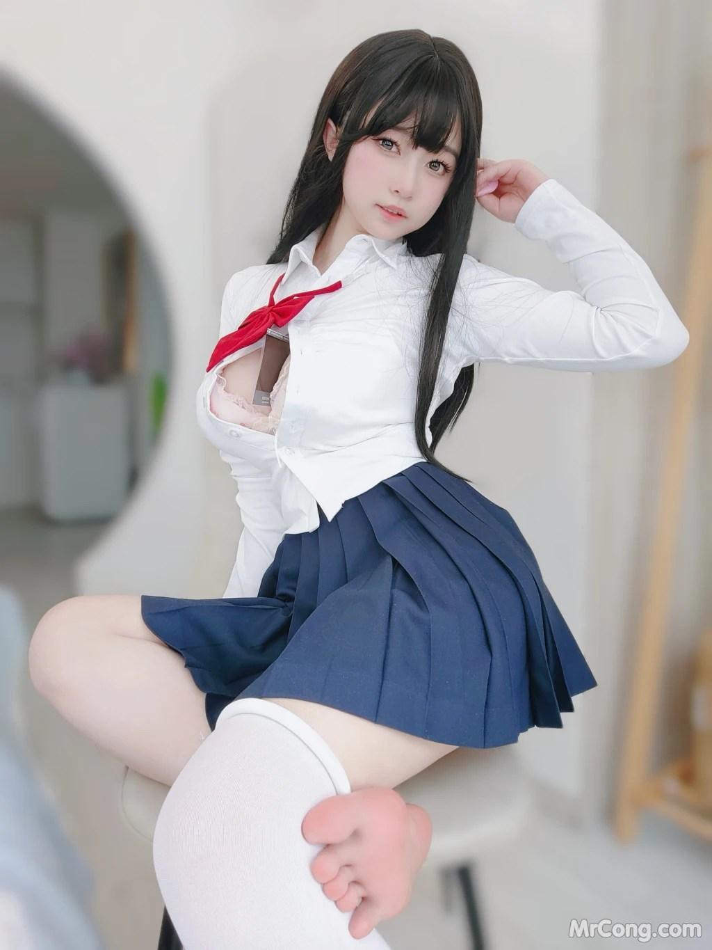 Coser@女主K: 清纯女友 (110 photos)(100)