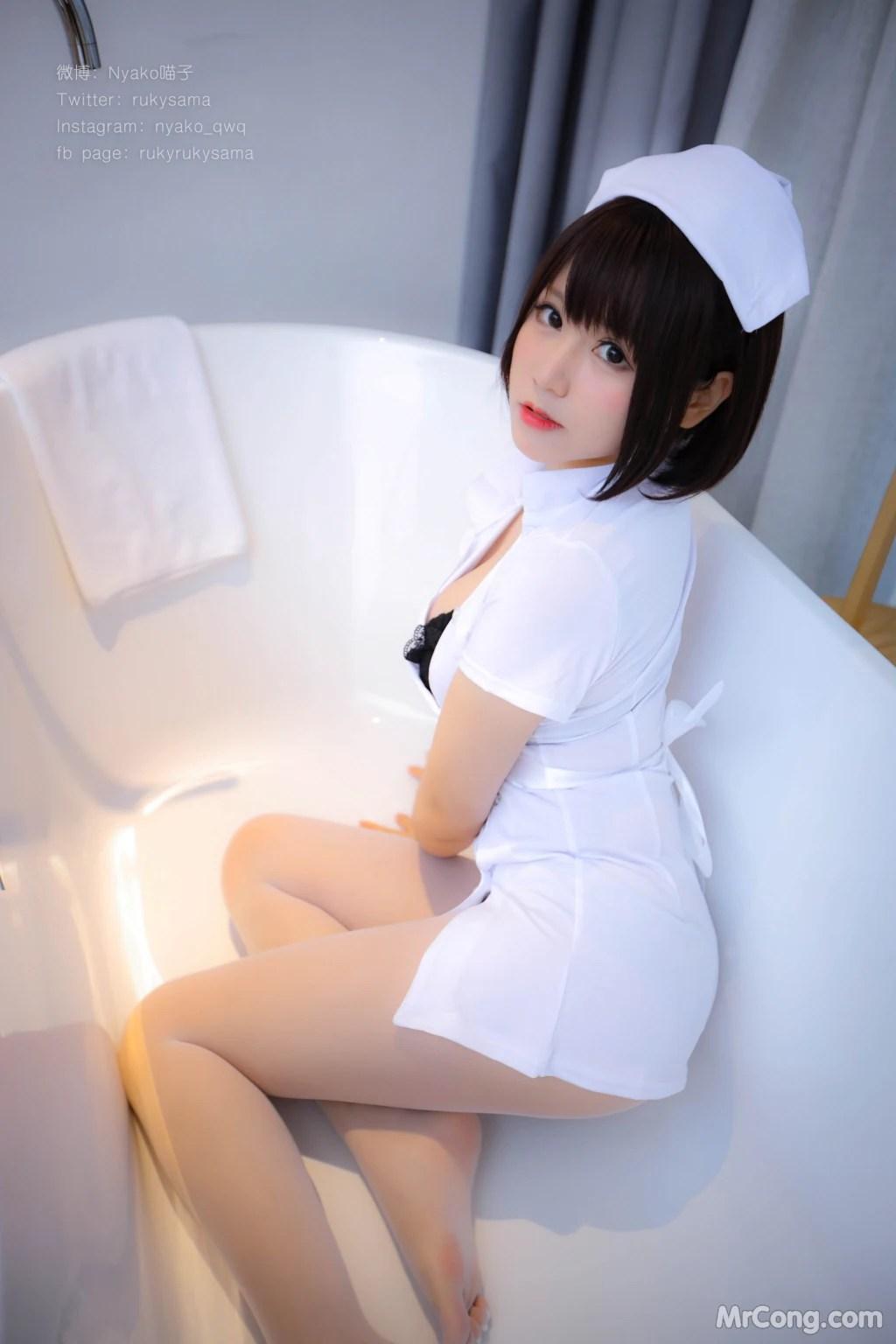 Coser@Nyako喵子: 护士服 (155 photos )(123)