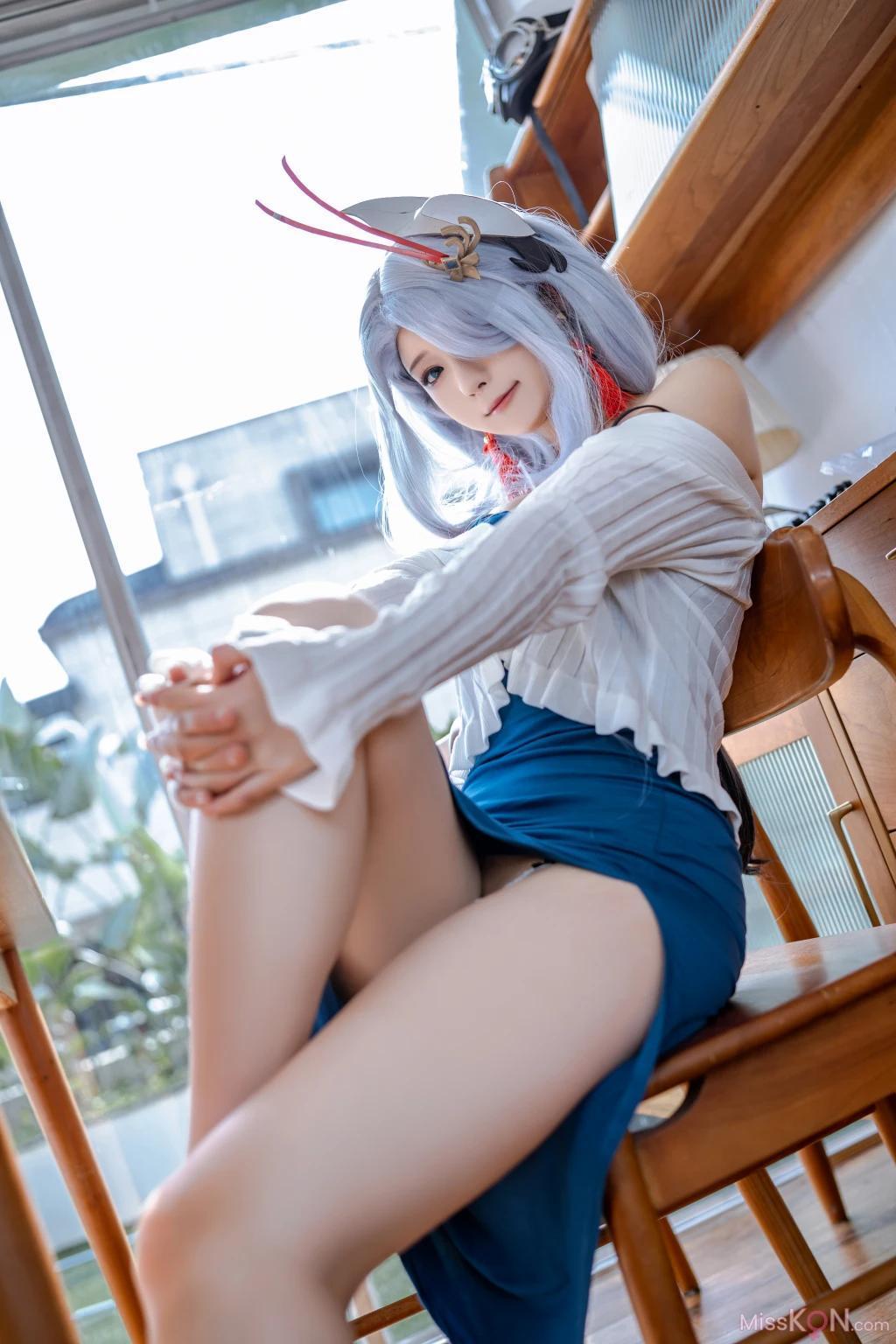 Coser@Quan冉有点饿: 原神 申鹤 同人礼服 (54 photos)(50)