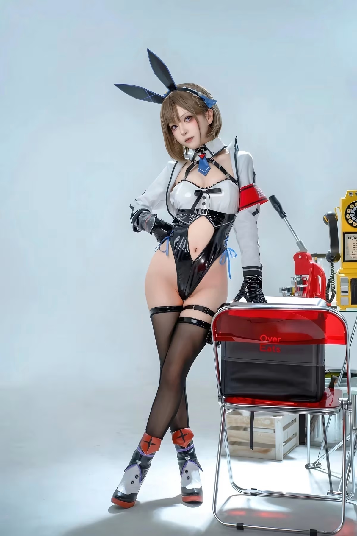 Cosplay 矢量魚 – 外賣兔女郎 小葵(8)