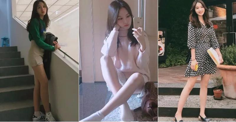 街上最美的风景！素人妹子内建「嫩白长腿」走访各地，路人忍不住回头看…-小湿妹图(1)