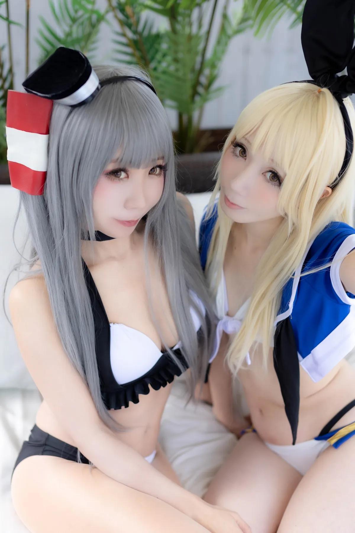 [Air Comiket 2] Shimakaze & Amatsukaze Swimsuit - Zekazeka 2(31)