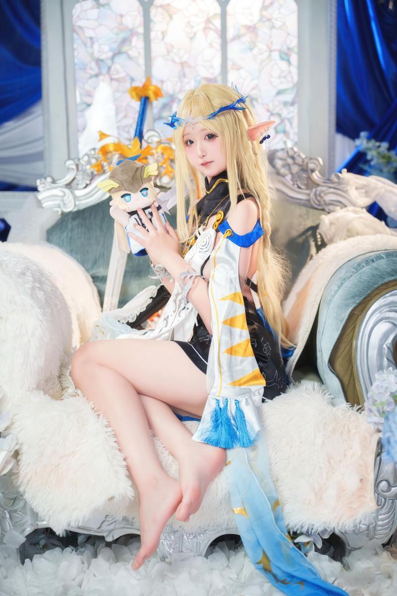 [Cosplay] Seele麦麦 – 鸣潮 菲比&卡提希娅·蓝色花海物语(47)