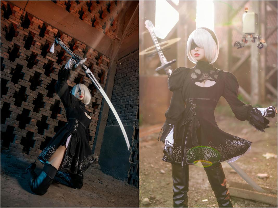 [Cosplay] Leader Bai Yizi 萌妹白易子教主 – NieR Automata 尼尔机械纪元(24)