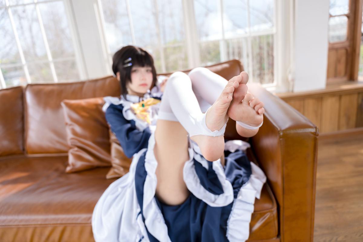 [Cosplay] 九柒喵 – 星光咖啡馆与死神之蝶 枣子姐女仆(14)
