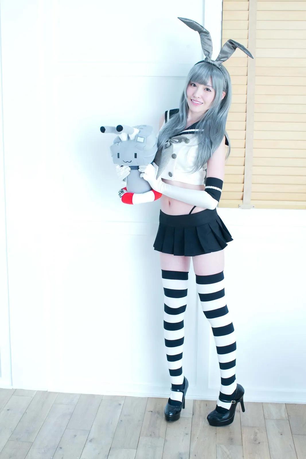 桥本ありな- Cosplay -BIT-080- コスプレ 舰これ 岛风 ROM 写真集 美脚 コミケ(18)