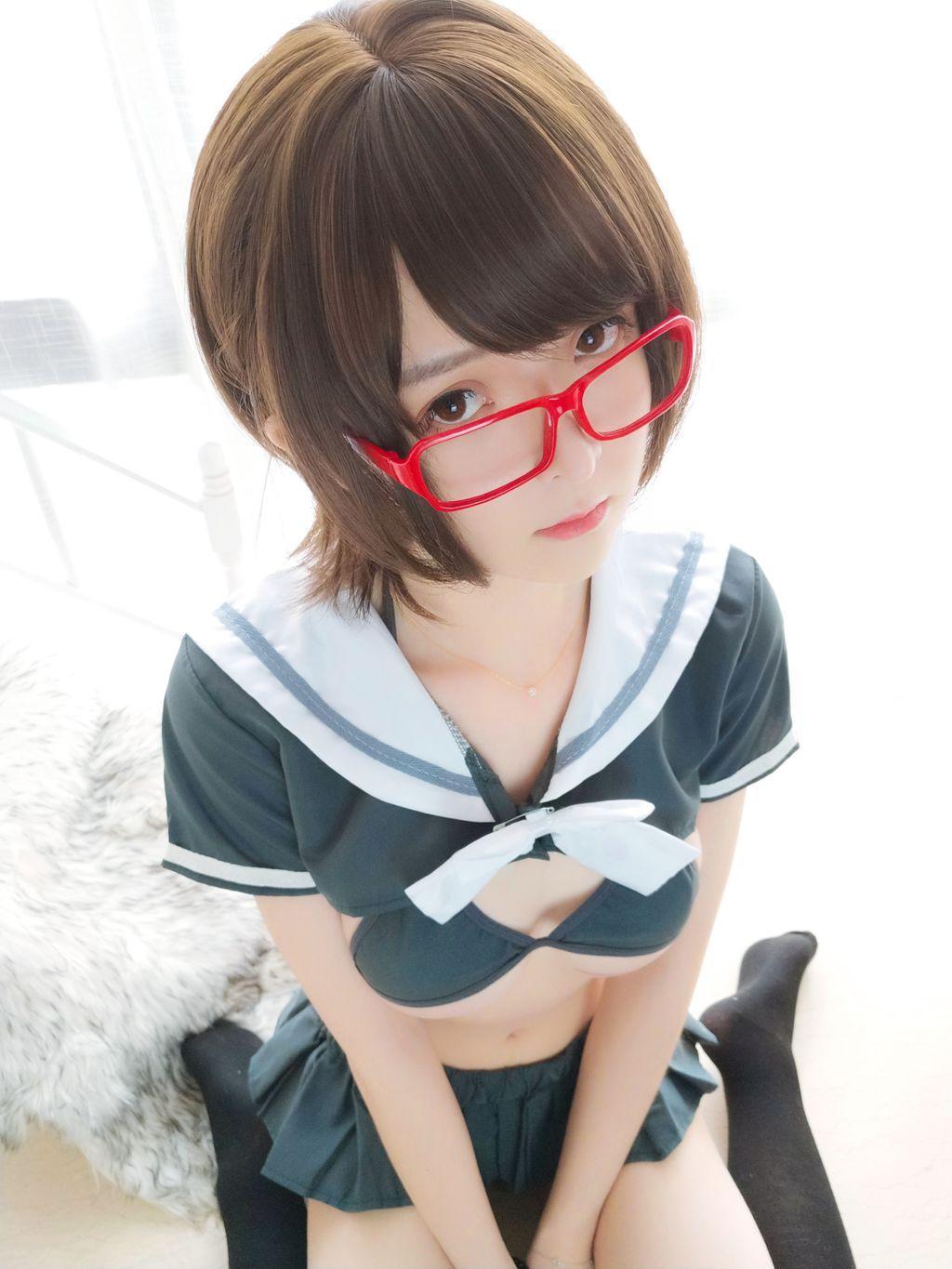 Coser @ 一 小 央 泽 (yixiaoyangze): 早安 学 妹 (37 photos + 1 video)(12)