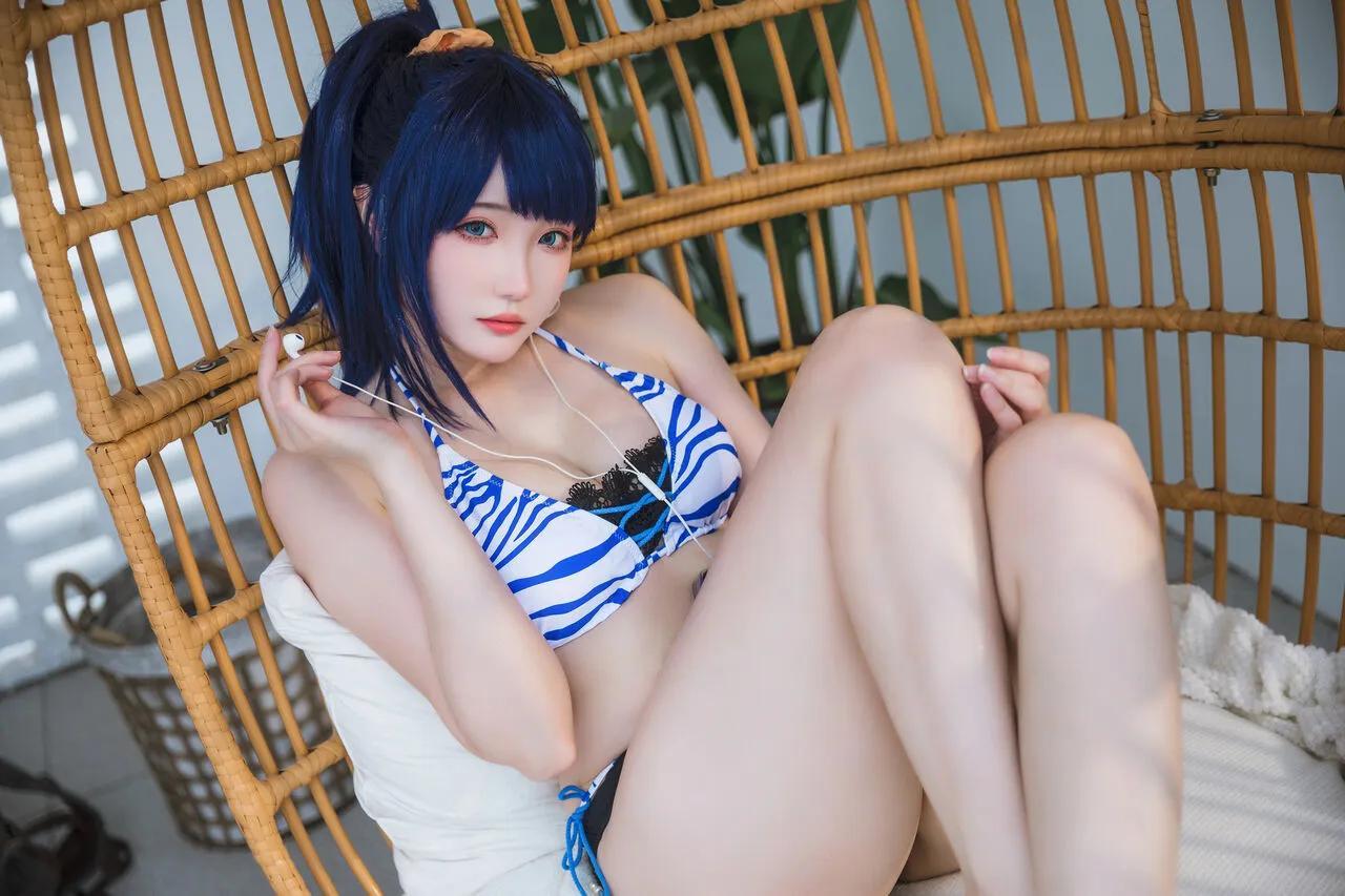 [Momoko葵葵&瓜希酱]SSSS.GRIDMAN宝多六花&新条茜 泳装(14)