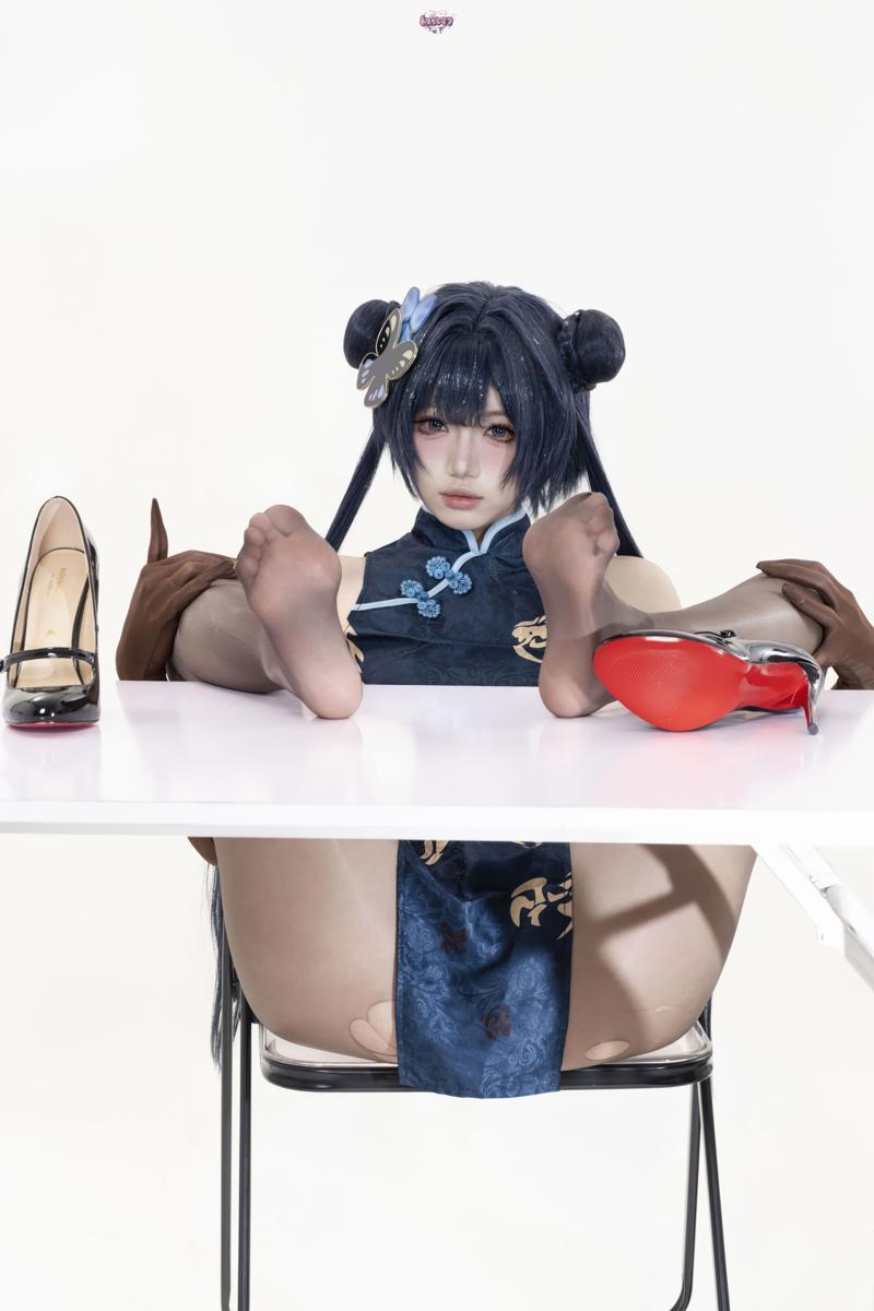 [Cosplay] 柒柒要乖哦 蔚蓝档案 妃咲原皮+兔女郎(94)